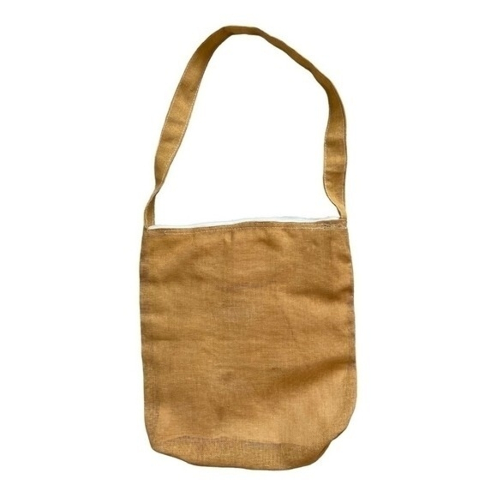 Unique Hand Embroidered Canvas Tote Bag Artisan Shoulder Purse Multicolor NWOT - Picture 3 of 5
